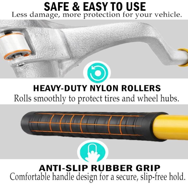 Elephant Tire Mount Demount Tool Kit Steel Manual Tire Changer w/Bead Keeper, Tubeless Truck Bead Breaker Tyre Opner TMDT
