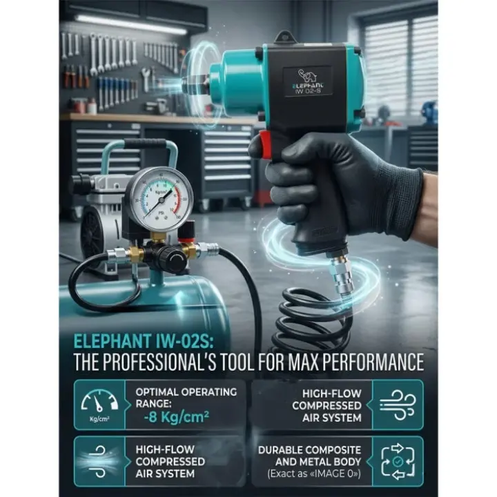 Elephant 1/2″ Twin Hammer Air Impact Wrench (IW-02S) 520 NM. Torque