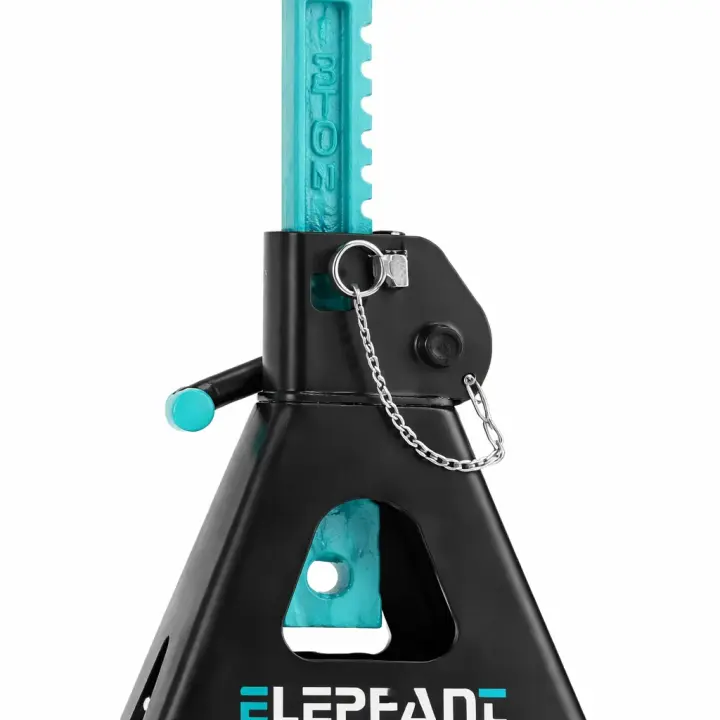 ELEPHANT 3 TON Steel CAR Jack Stand with Heavy Duty SELF Locking Ratchet Handle (Automotive) (Set of 2 Pieces)