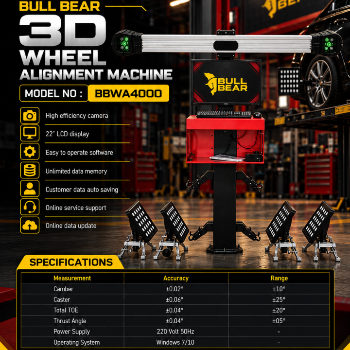 Bull Bear 3D Wheel Alignment Machine BBWA4000
