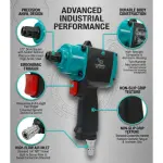 Elephant 1/2″ Twin Hammer Air Impact Wrench (IW-02S) 520 NM. Torque