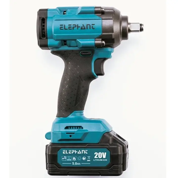 Elephant Heavy Duty 20V Cordless Impact Wrench with 2 Batteries | Build-In LED Lights | Forward & ReverseSwitch BW-600.
