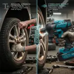 Elephant Heavy Duty 20V Cordless Impact Wrench with 2 Batteries | Build-In LED Lights | Forward & ReverseSwitch BW-1000.
