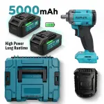 Elephant Heavy Duty 20V Cordless Impact Wrench with 2 Batteries | Build-In LED Lights | Forward & ReverseSwitch BW-600.