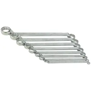 Stanley 70-394E 8PCS SHALLOW OFSET BIHEX SPANNER SET ,6X7-20X22MM