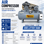 Air Compressor Horizonal  BBAC(H) 2000