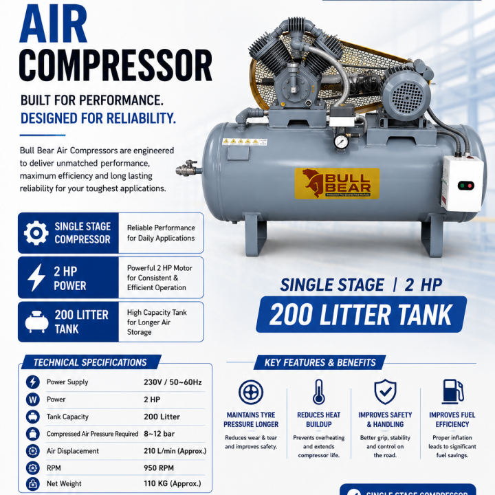 Air Compressor Horizonal  BBAC(H) 2000