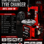 Semi Automatic Tyre Changer BBTC3000TM