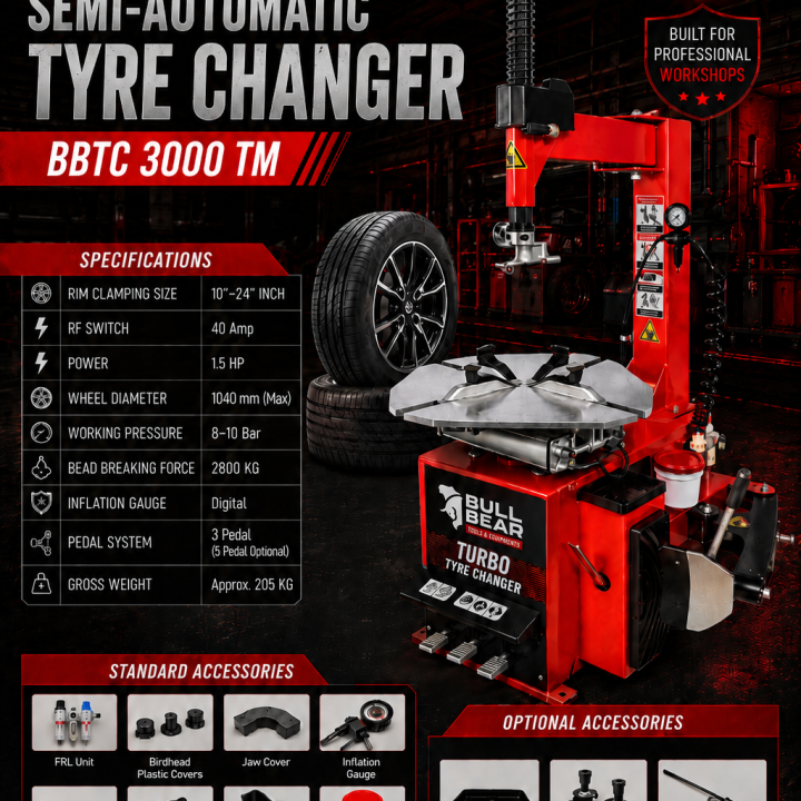 Semi Automatic Tyre Changer BBTC3000TM