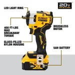 Cordless impact wrench with hog ring anvil kit.20V MAX* 1/2-in.DCF911P2