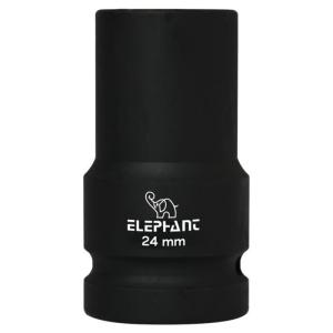 Elephant 1″ Square Drive 6-Point STD Impact Sockets Size 24mm, Length 90mm