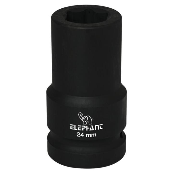Elephant 1″ Square Drive 6-Point STD Impact Sockets Size 24mm, Length 90mm