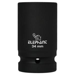 Elephant 1″ Square Drive 6-Point STD Impact Sockets Size 34mm, Length 90mm