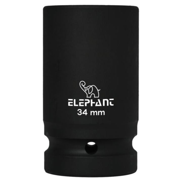 Elephant 1″ Square Drive 6-Point STD Impact Sockets Size 34mm, Length 90mm