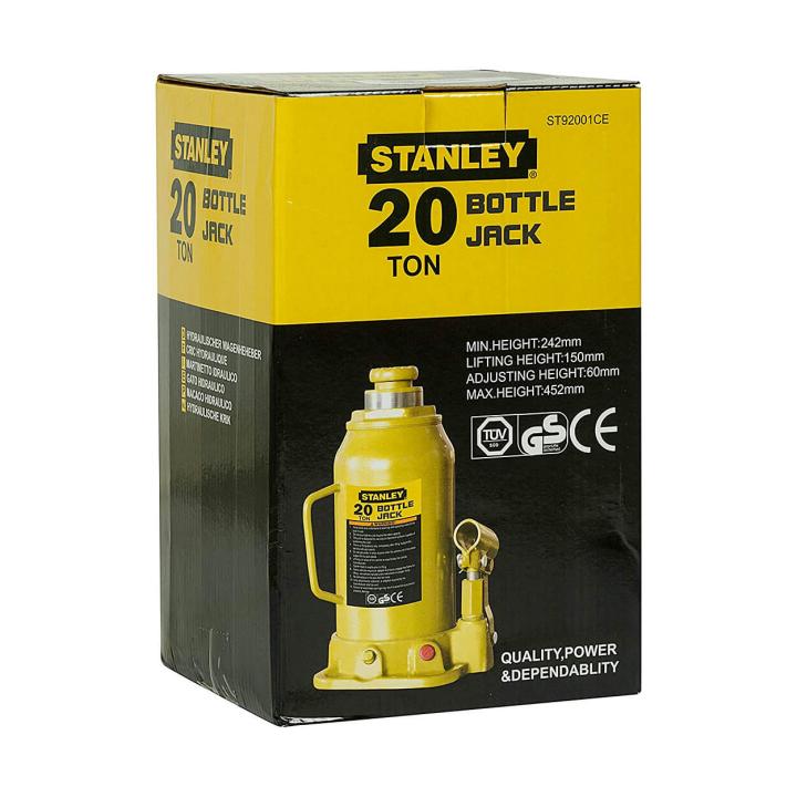 Stanley 20 Ton Capacity Hydraulic Bottle Jack, ST92001CE
