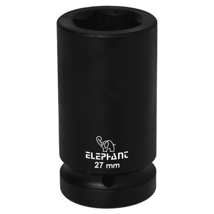 Elephant 1″ Square Drive 6-Point STD Impact Sockets Size 27mm, Length 90mm