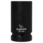Elephant 1″ Square Drive 6-Point STD Impact Sockets Size 27mm, Length 90mm