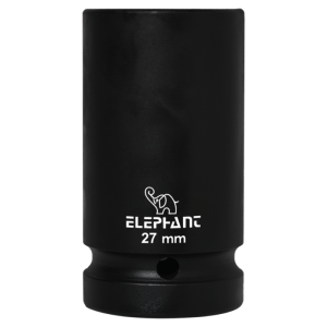 Elephant 1″ Square Drive 6-Point STD Impact Sockets Size 27mm, Length 90mm