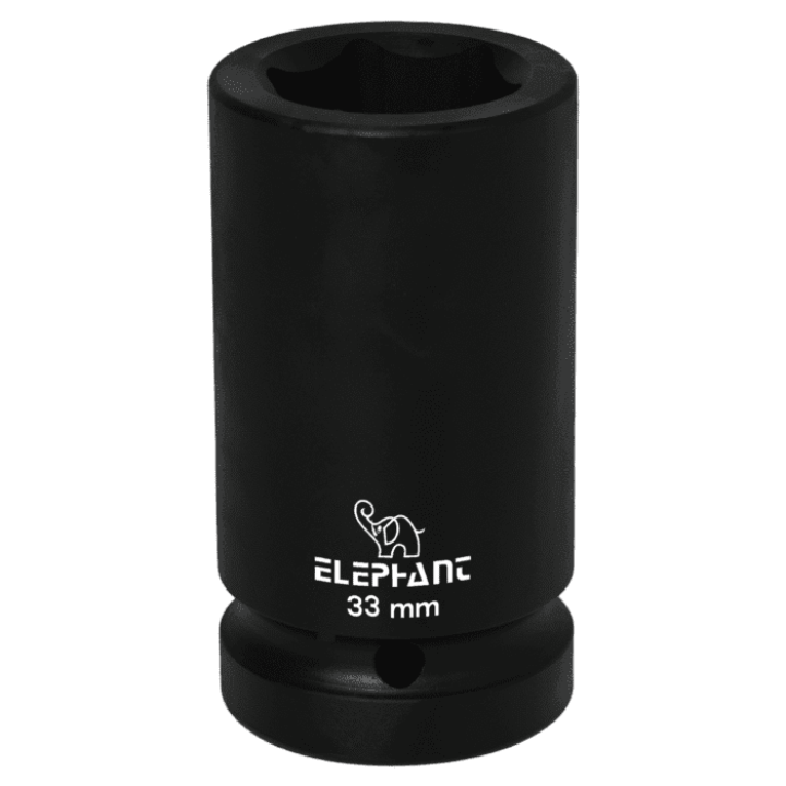 Elephant 1″ Square Drive 6-Point STD Impact Sockets Size 33mm, Length 90mm