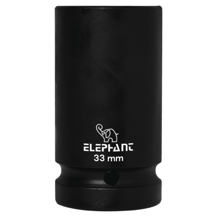 Elephant 1″ Square Drive 6-Point STD Impact Sockets Size 33mm, Length 90mm