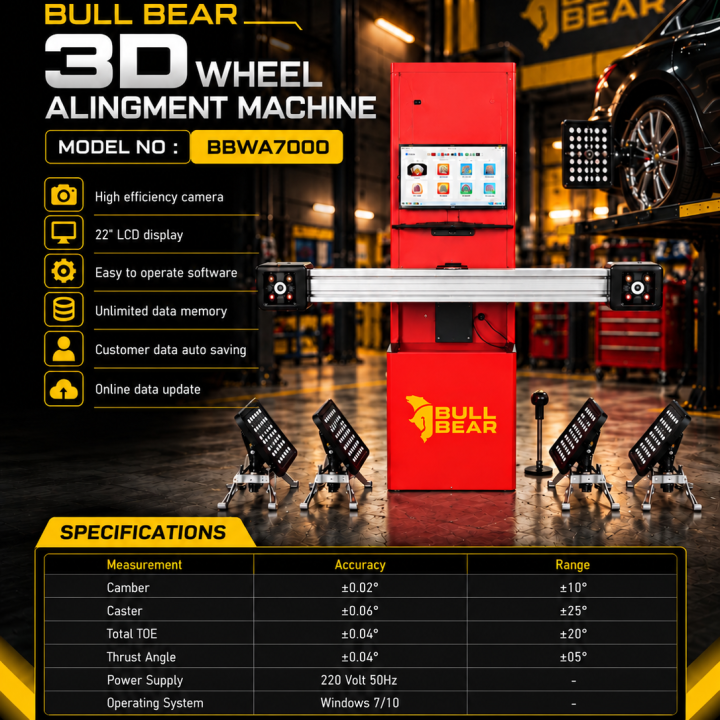 Bull Bear 3D Wheel Alignment Machine BBWA7000