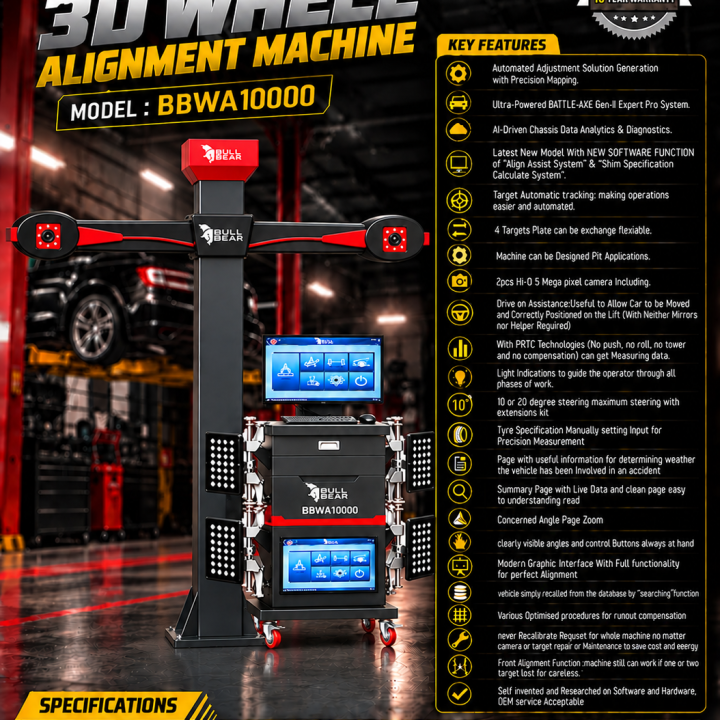 Bull Bear 3D Wheel Alignment Machine BBWA10000